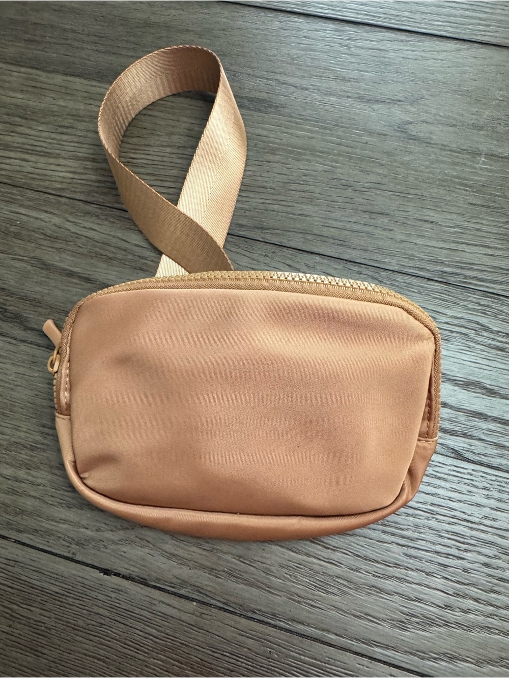 Neutral Tan/Brownish Crossbody Belt Bag